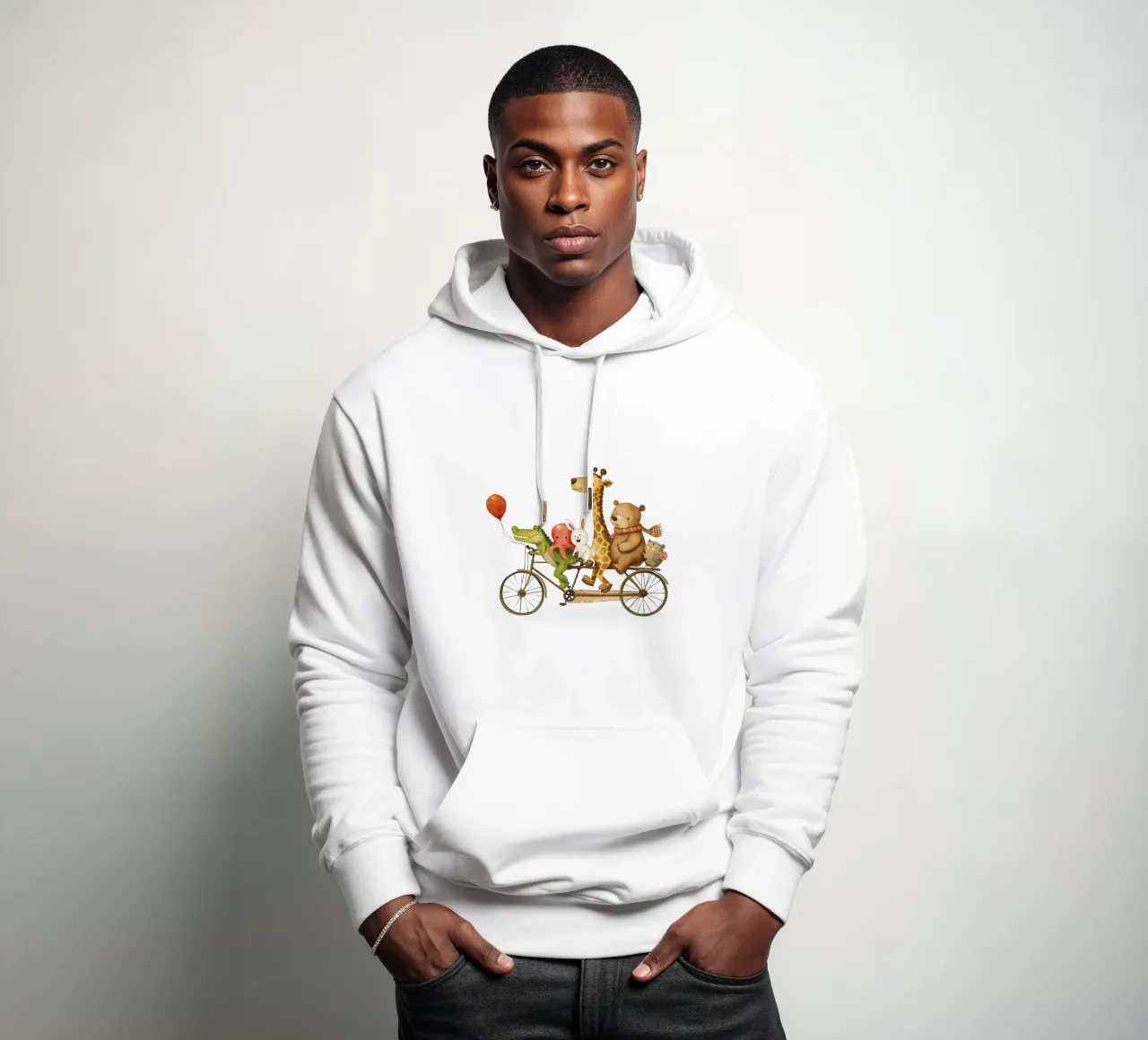 Amici a rotelle felpa con cappuccio da Doodle Dreams Art