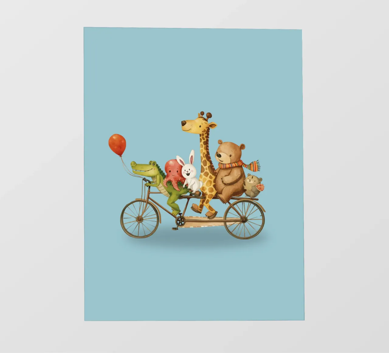 Amici a rotelle pellicola backlit da Doodle Dreams Art