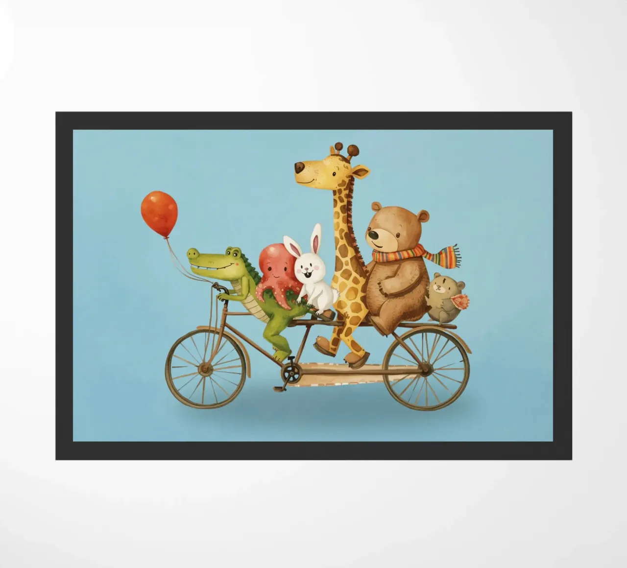 Amici a rotelle zerbino da Doodle Dreams Art