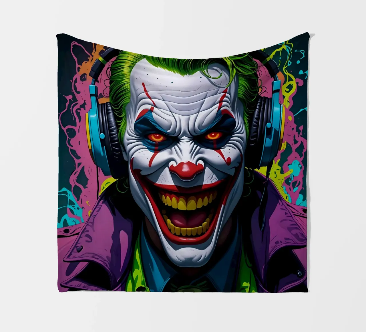 Clown in cuffia coperta in pile da MakArena