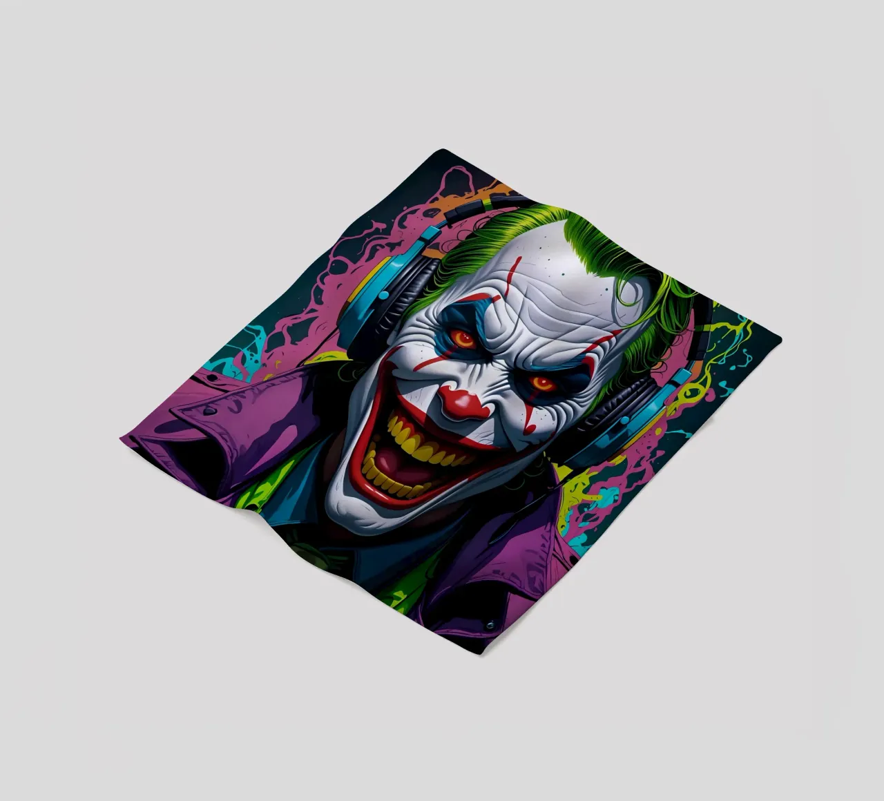 Clown in cuffia coperta in pile da MakArena