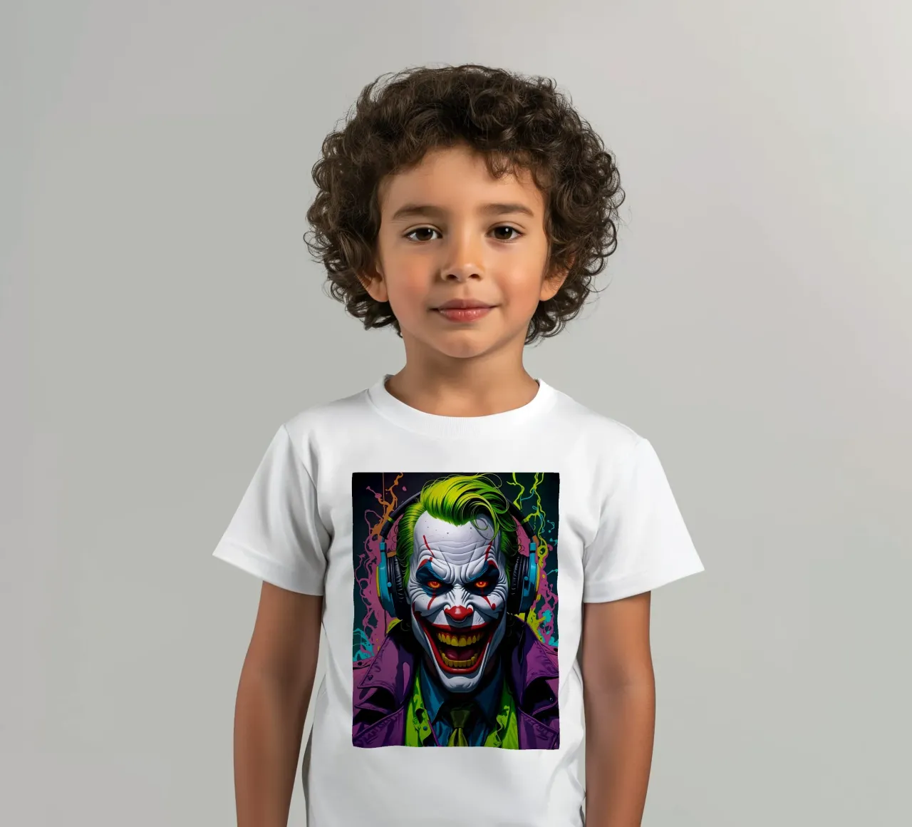 Clown in cuffia t-shirt bambini da MakArena