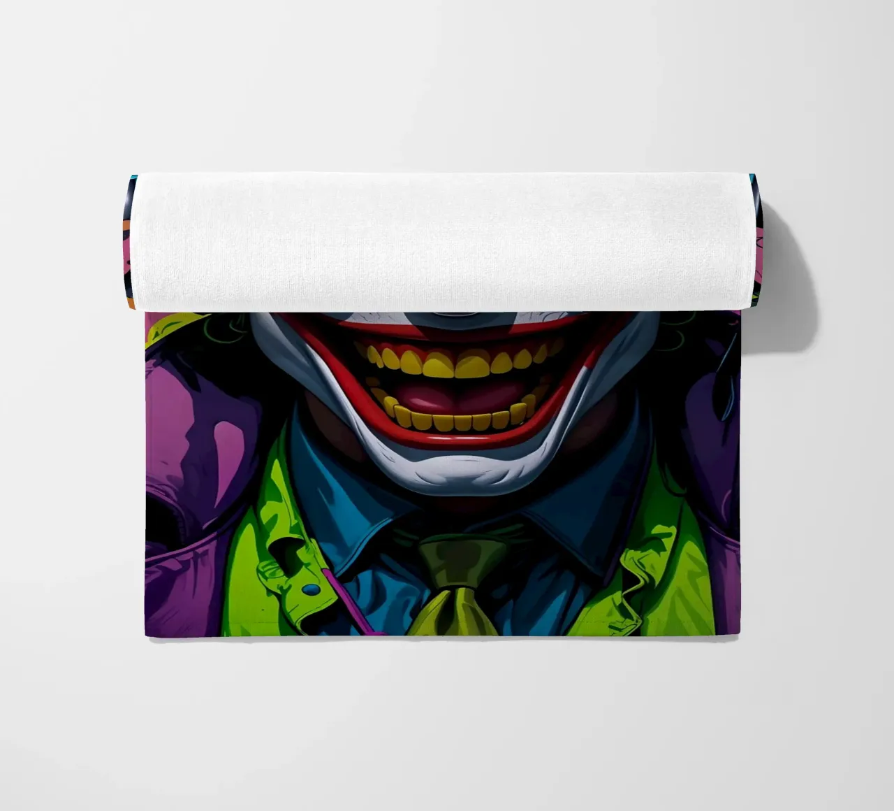 Clown in cuffia telo mare da MakArena