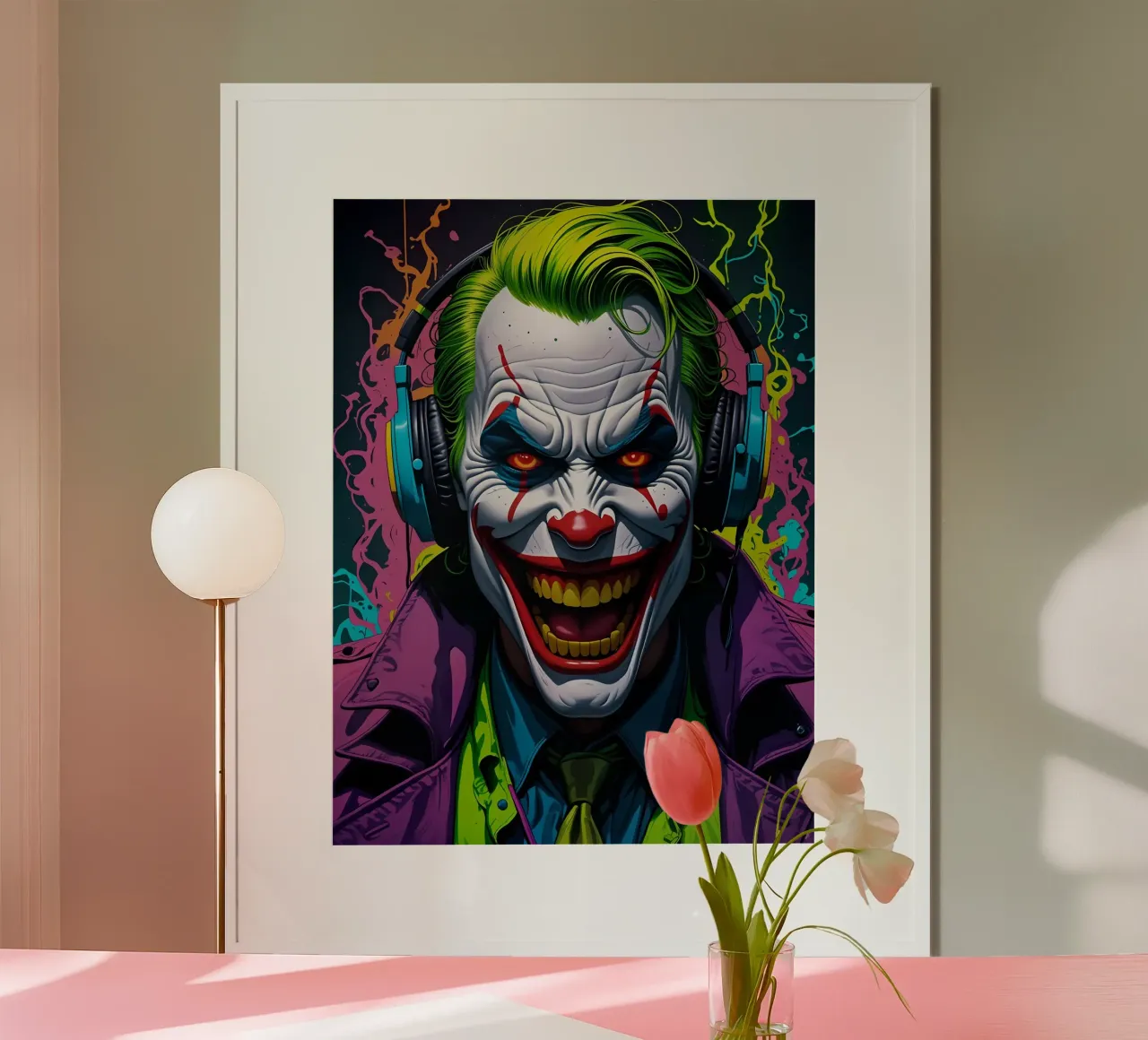 Clown in cuffia carta hahnemühle da MakArena