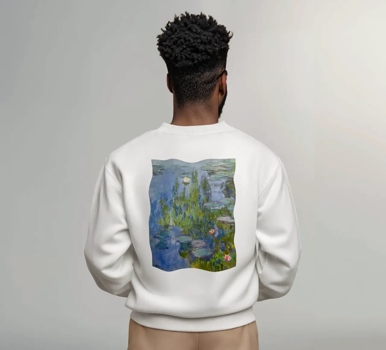 Quadro di ninfee in stile Monet felpa da Art in Color