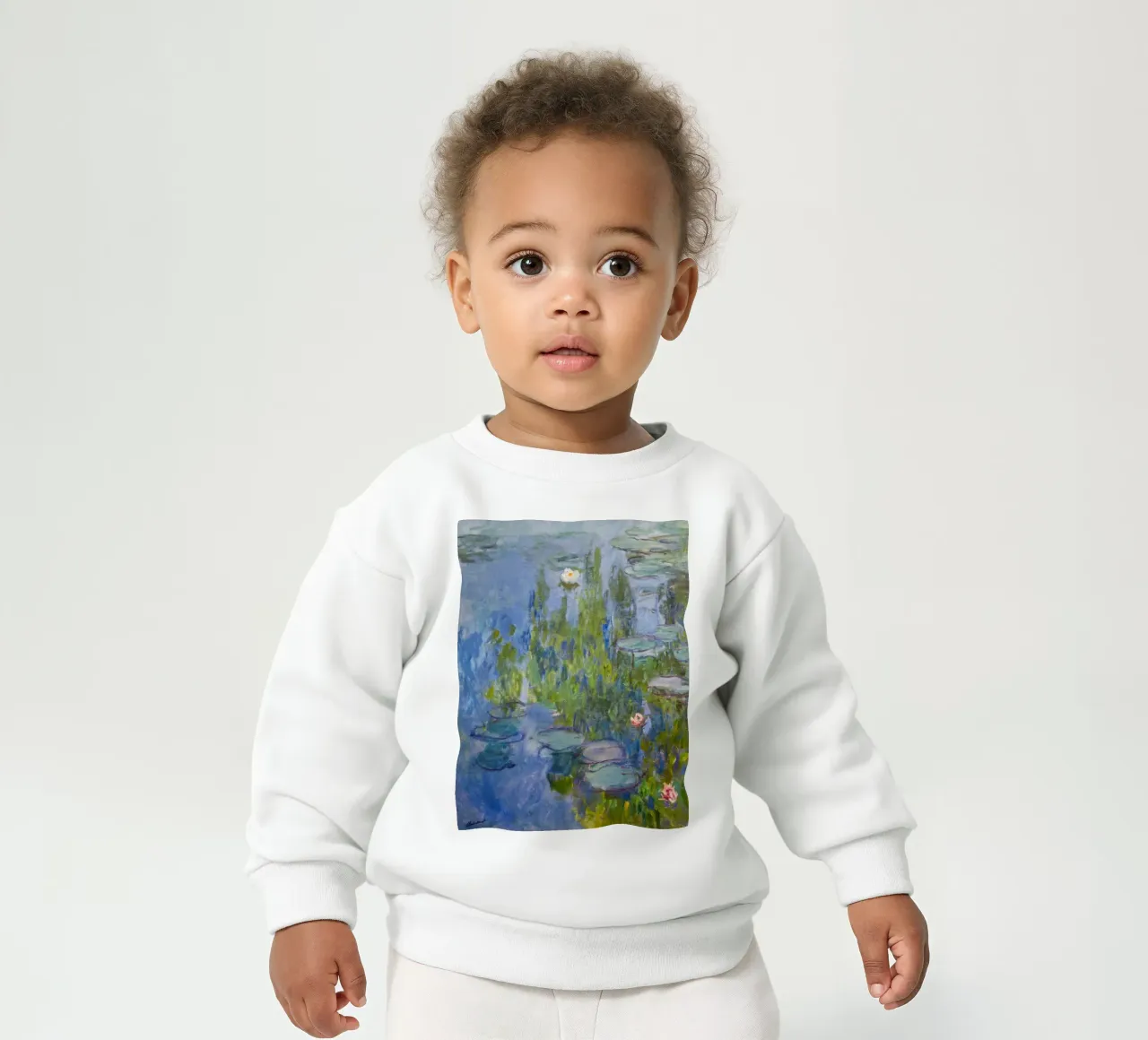 Quadro di ninfee in stile Monet felpa neonato da Art in Color