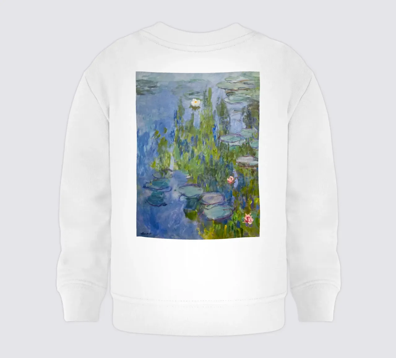 Quadro di ninfee in stile Monet felpa neonato da Art in Color