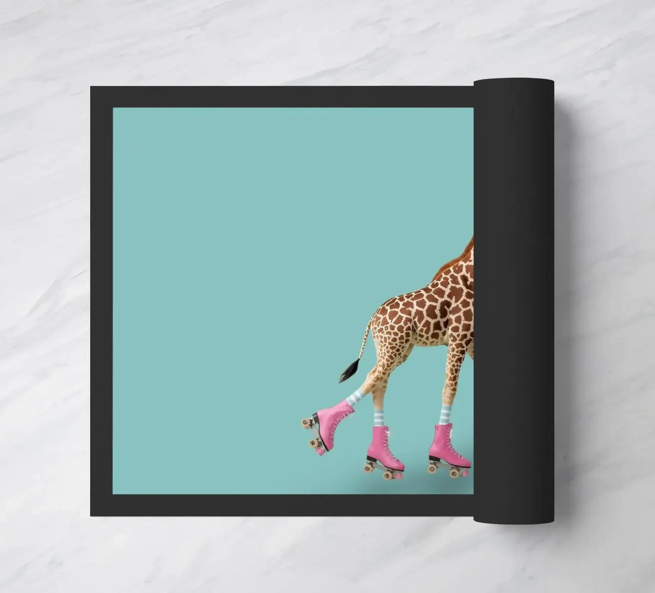 Giraffa a rullo zerbino da Doodle Dreams Art