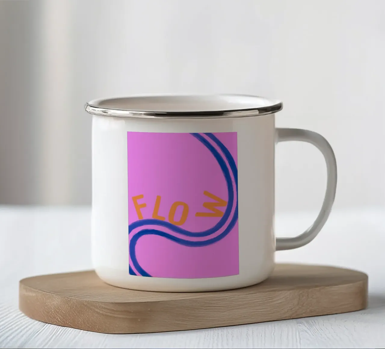 Flowy tazza in smalto da Tabea Jule