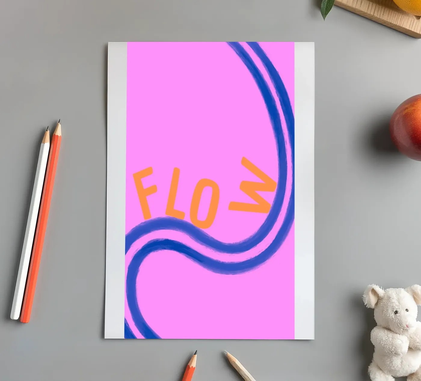 Flowy sticker sheet by Tabea Jule