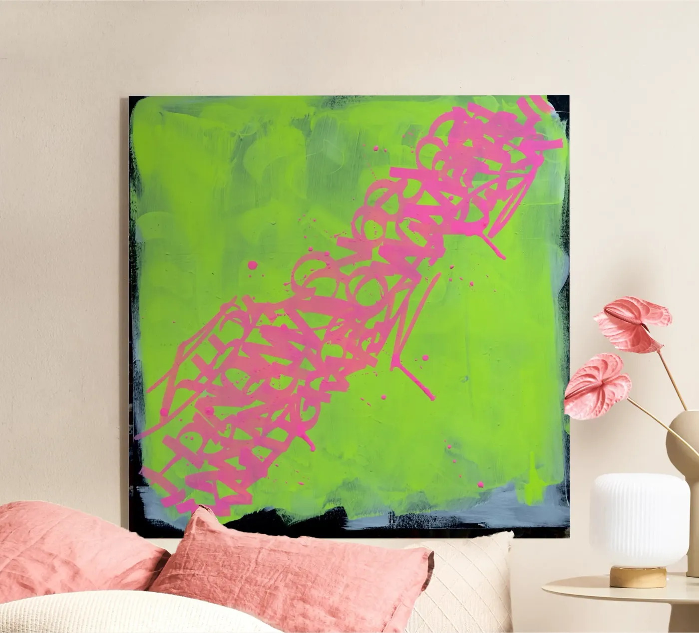 Graffito plexiglas de UrbanART