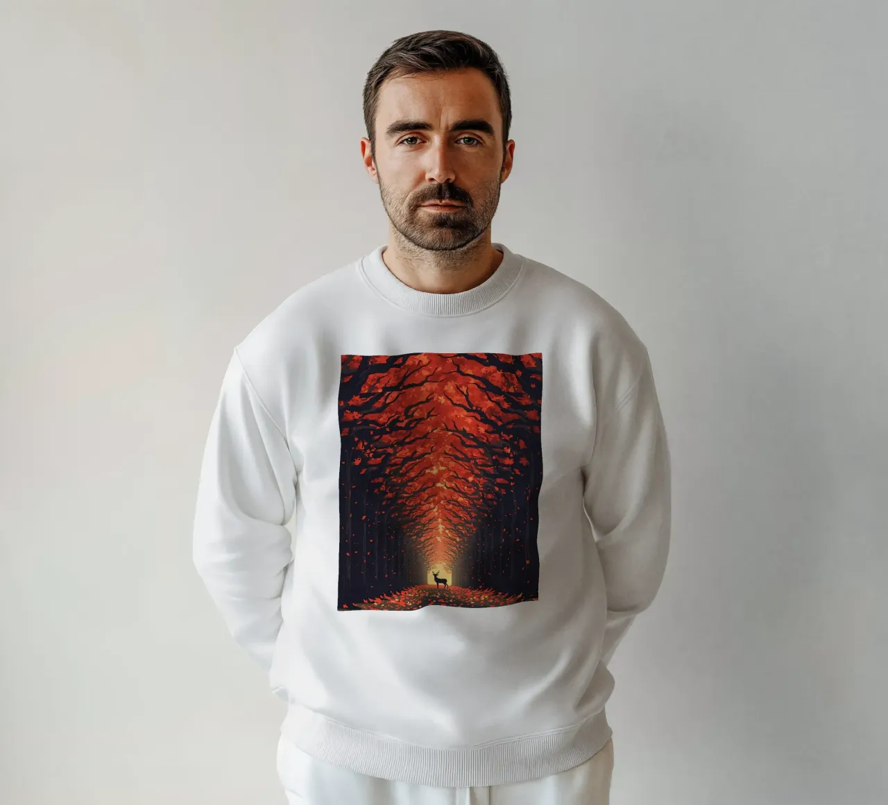 Cervi in autunno felpa da uniqe world