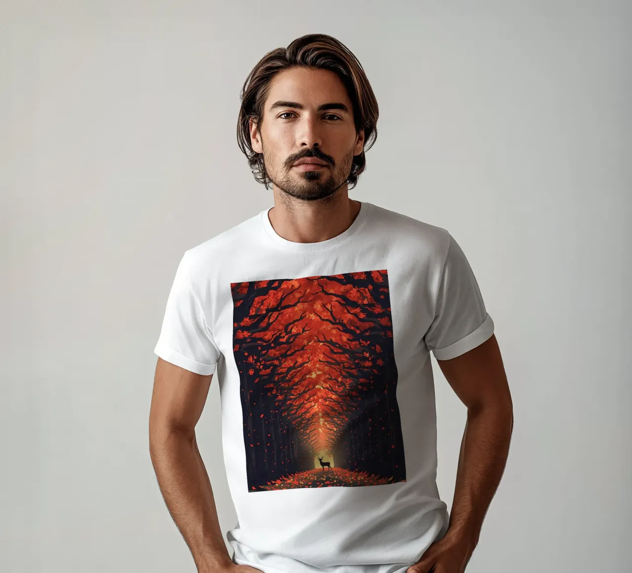 Cervi in autunno t-shirt da uniqe world