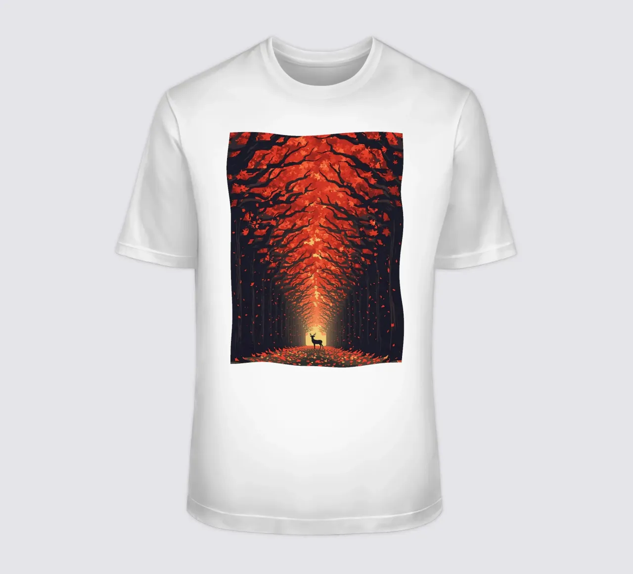 Cervi in autunno t-shirt da uniqe world