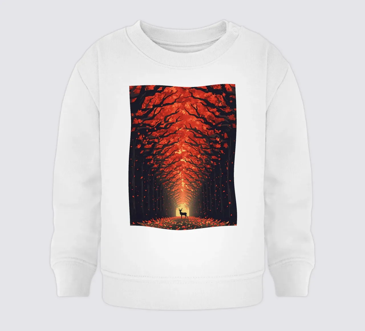 Deer in the Autumn baby sweatshirt by uniqe world