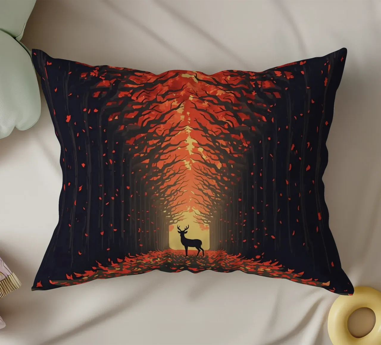 Cervi in autunno cuscino da uniqe world