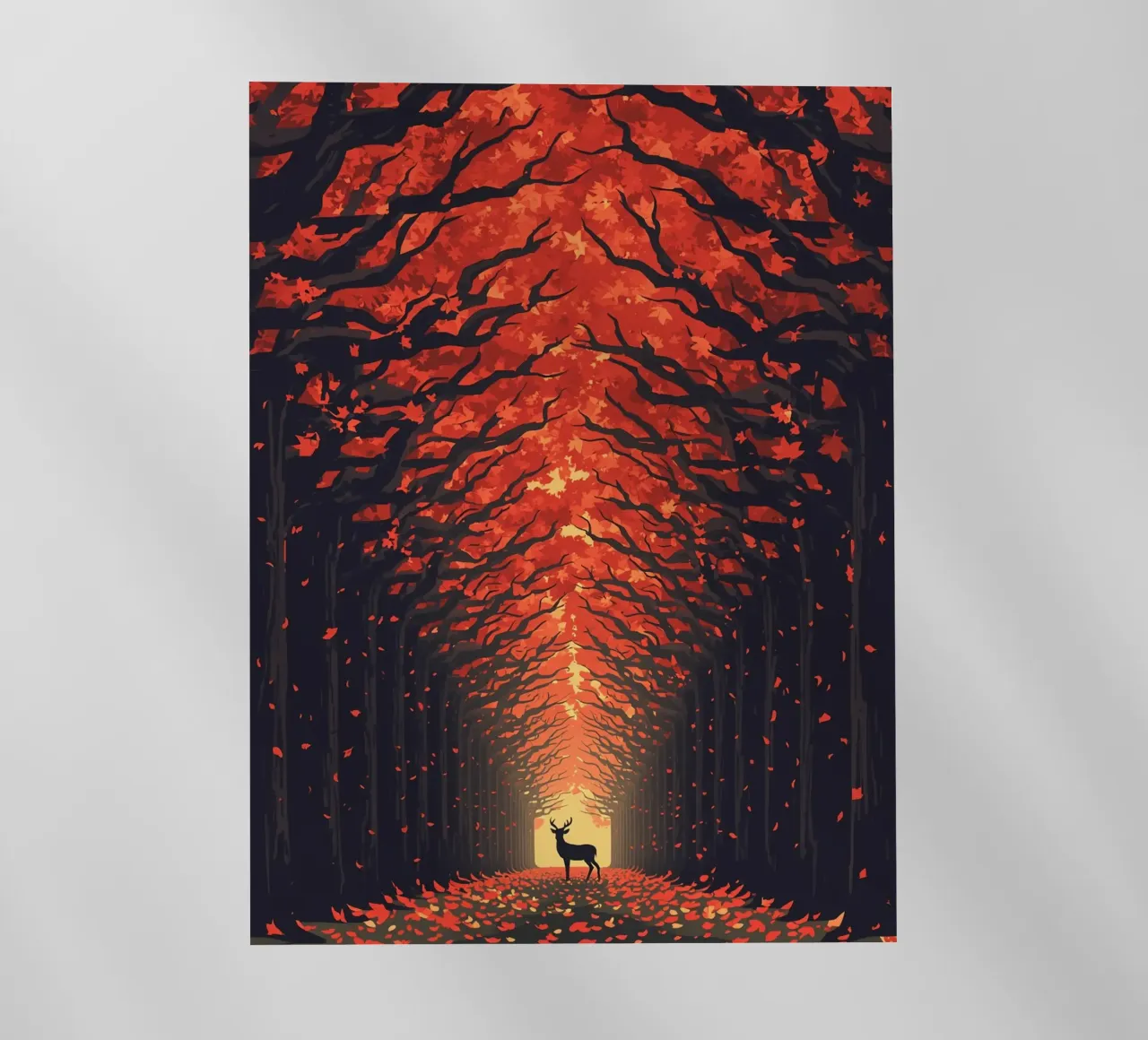 Cervi in autunno pellicola backlit da uniqe world