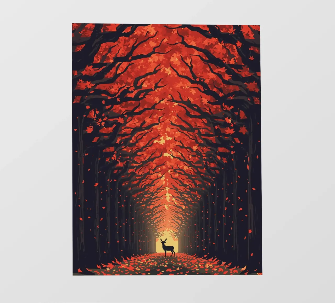 Cervi in autunno pellicola backlit da uniqe world