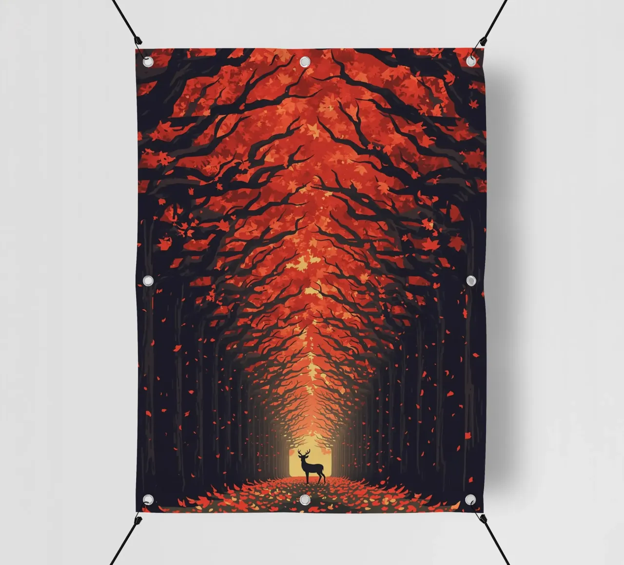 Cervi in autunno telo in pvc da uniqe world