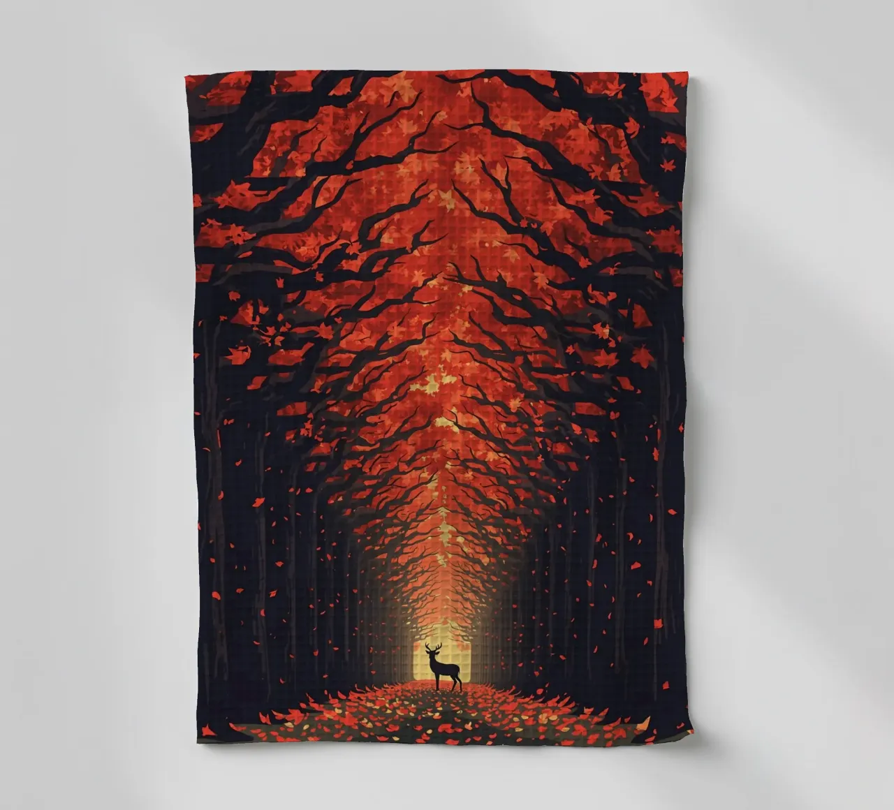 Cervi in autunno canovaccio da cucina da uniqe world