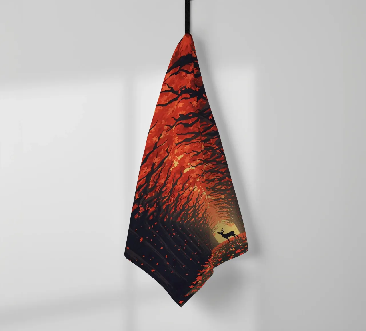 Cervi in autunno canovaccio da cucina da uniqe world