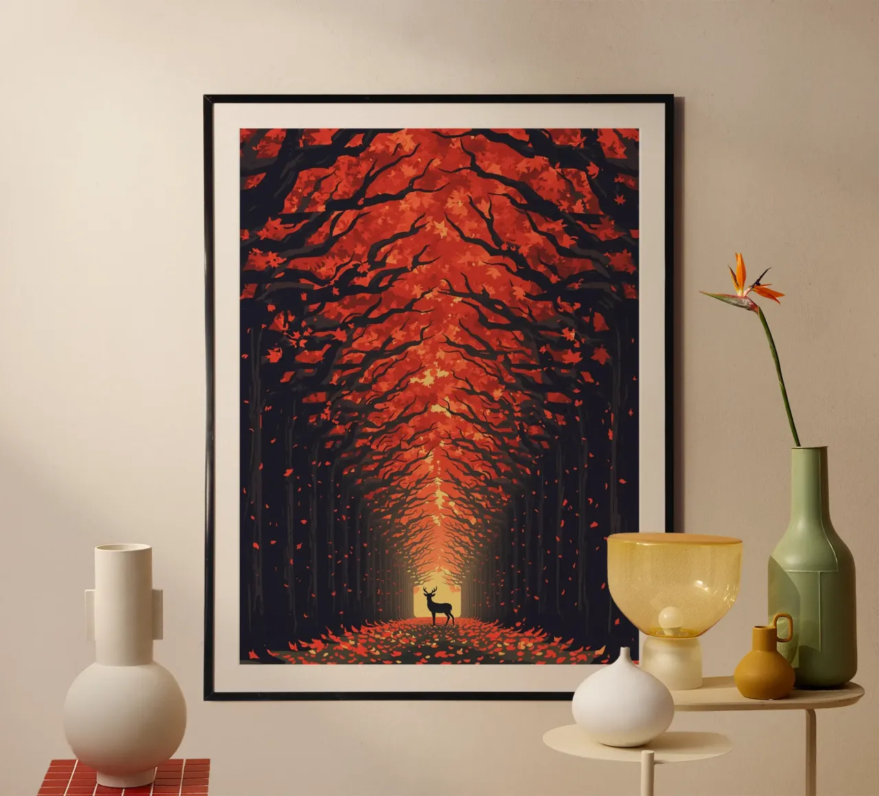 Cervi in autunno carta hahnemühle da uniqe world