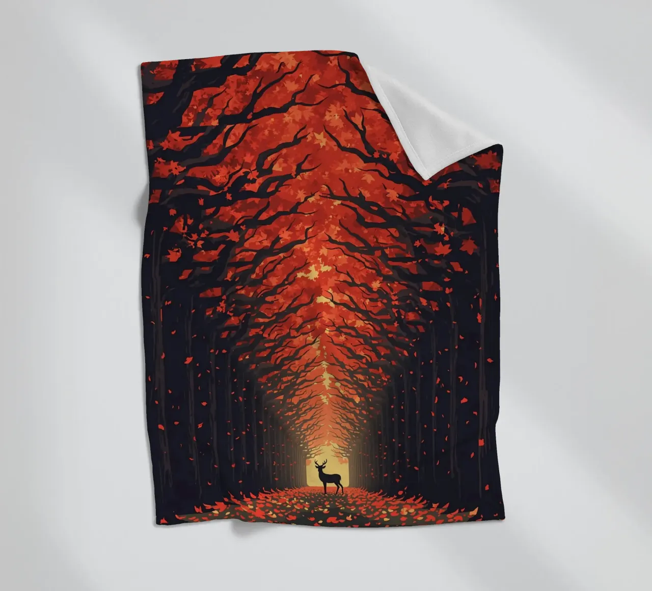 Cervi in autunno coperta in pile da uniqe world