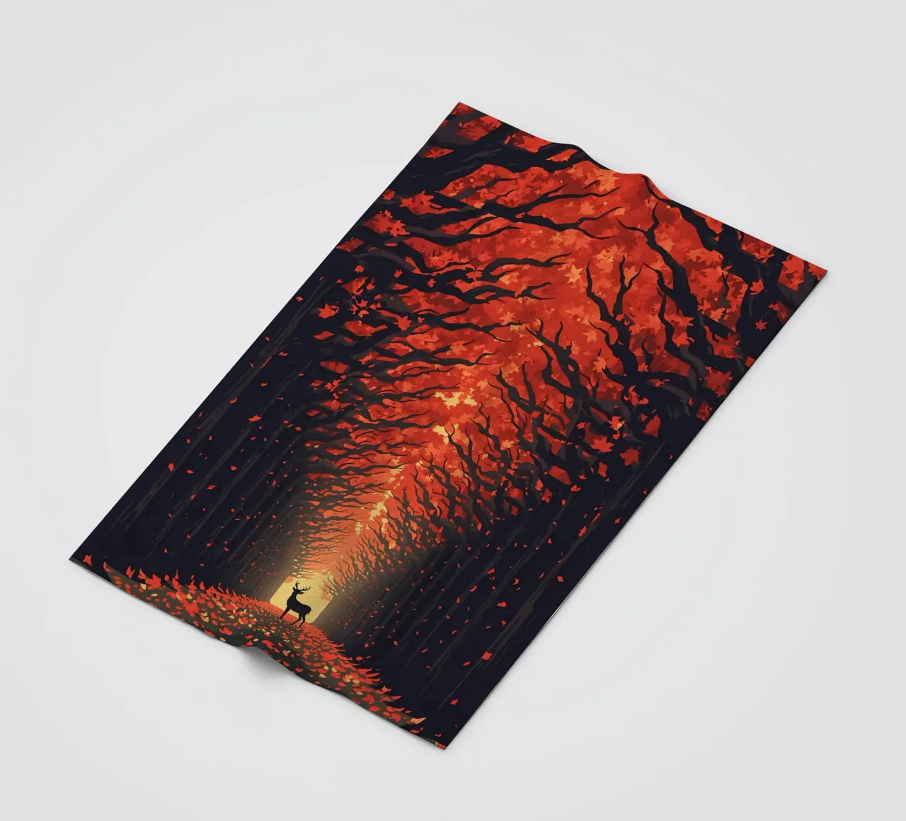 Cervi in autunno coperta in pile da uniqe world