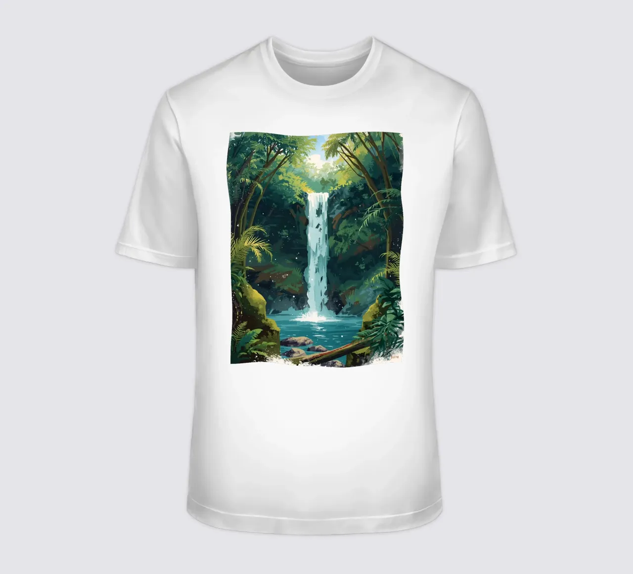 Giungla verticale a cascata t-shirt da uniqe world