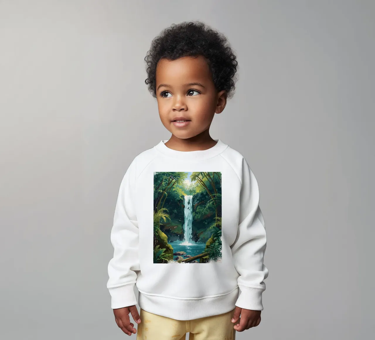 Giungla verticale a cascata felpa neonato da uniqe world