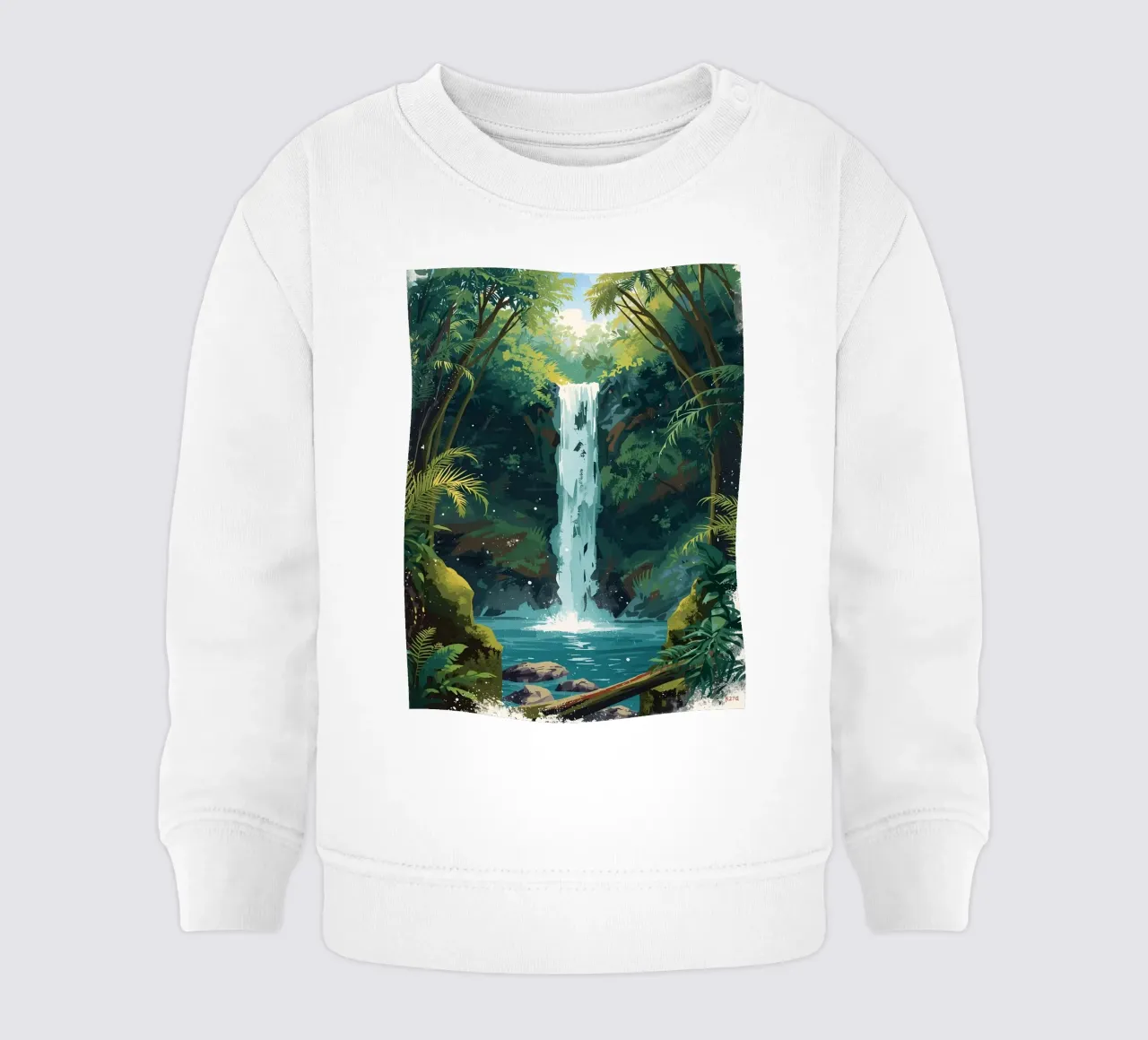 Giungla verticale a cascata felpa neonato da uniqe world