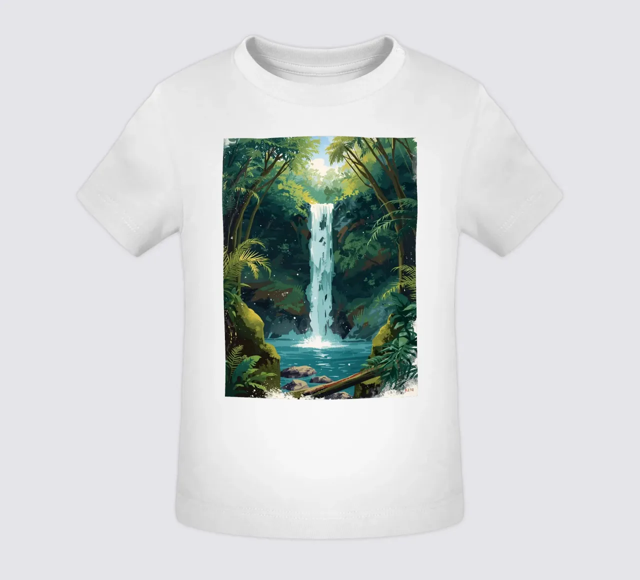 Giungla verticale a cascata maglietta neonato da uniqe world