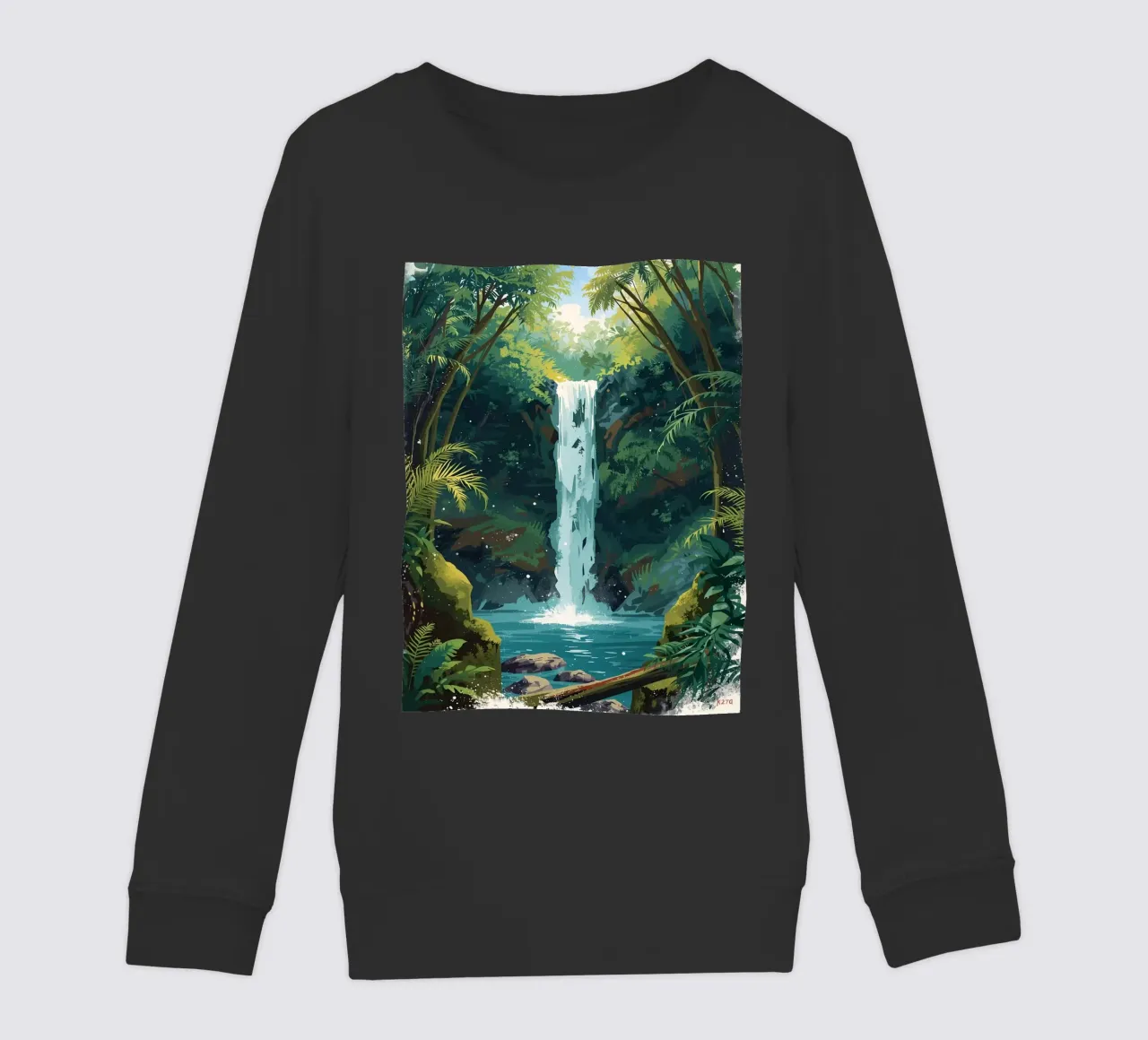 Giungla verticale a cascata felpa bambino da uniqe world