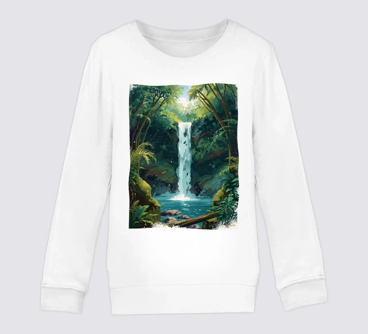 Giungla verticale a cascata felpa bambino da uniqe world