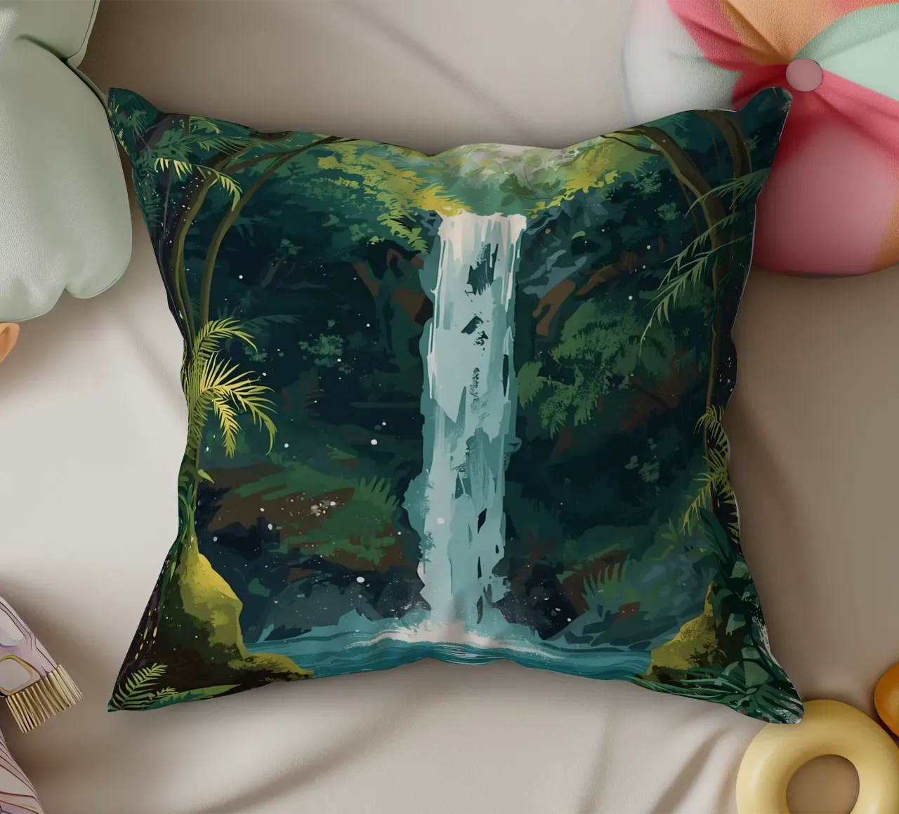 Giungla verticale a cascata cuscino da uniqe world