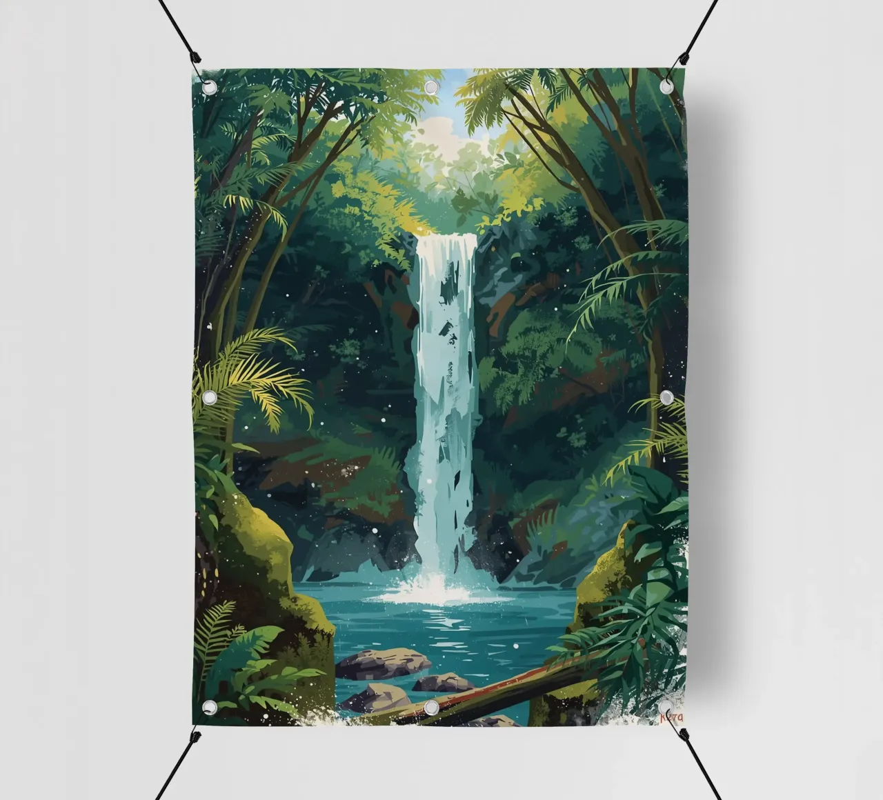 Giungla verticale a cascata telo in pvc da uniqe world