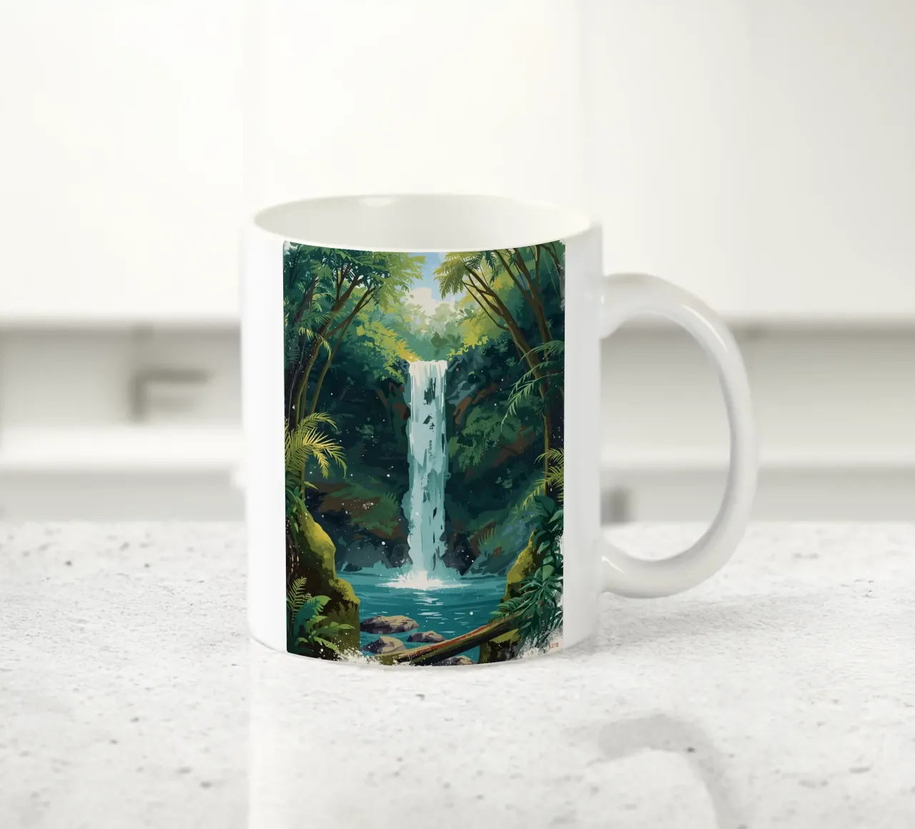 Giungla verticale a cascata tazza in ceramica da uniqe world