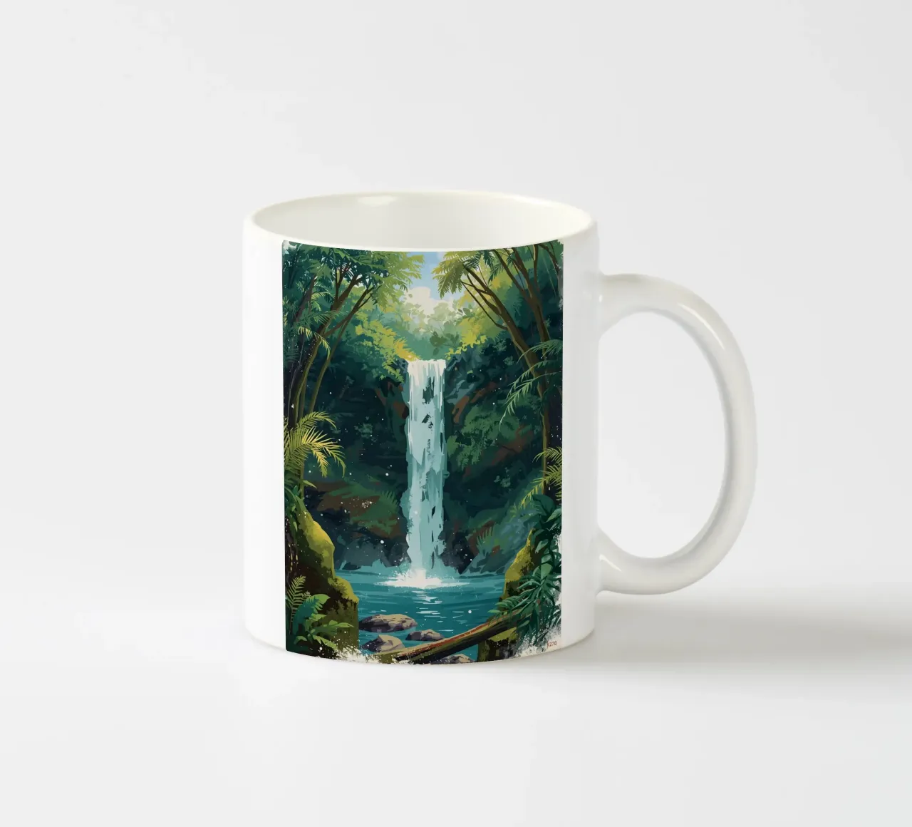 Giungla verticale a cascata tazza in ceramica da uniqe world