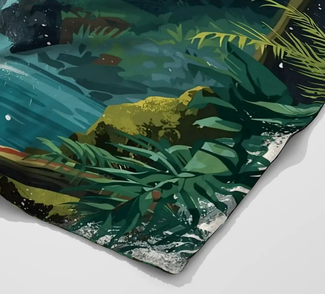 Giungla verticale a cascata coperta in pile da uniqe world