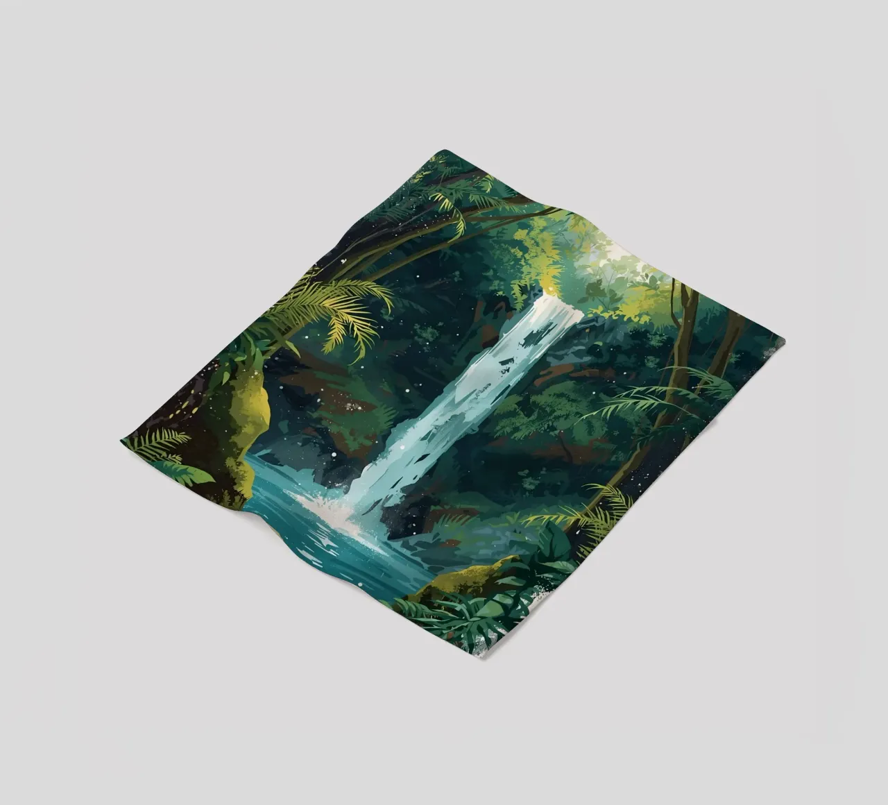 Giungla verticale a cascata coperta in pile da uniqe world