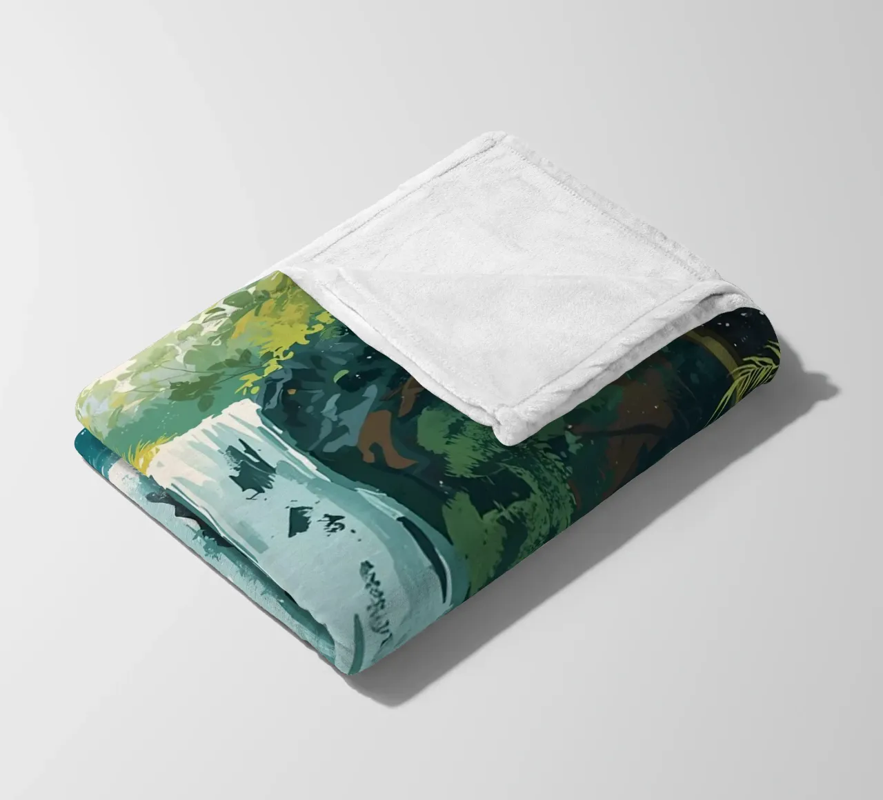 Giungla verticale a cascata coperta in pile da uniqe world