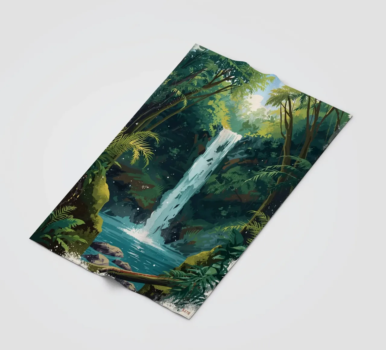 Giungla verticale a cascata coperta in pile da uniqe world