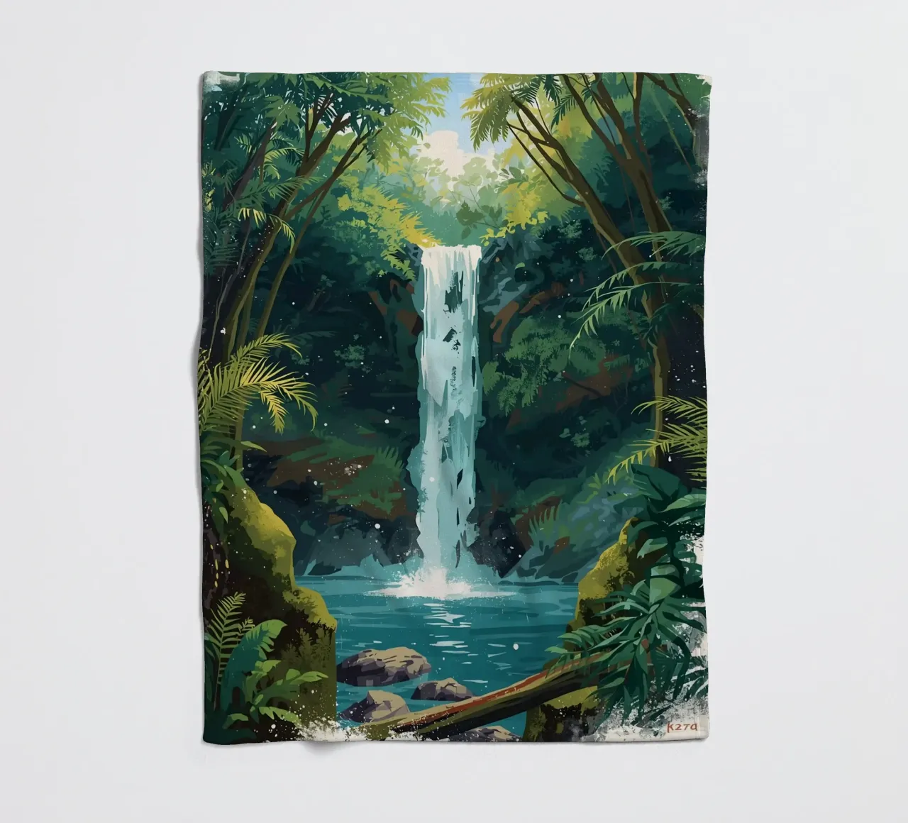 Giungla verticale a cascata coperta in pile da uniqe world