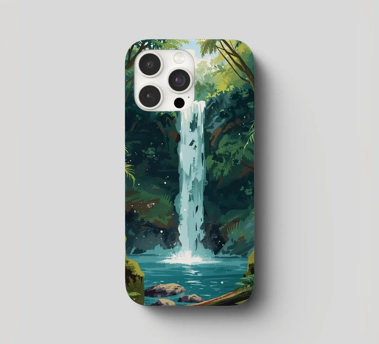Giungla verticale a cascata cover iphone da uniqe world