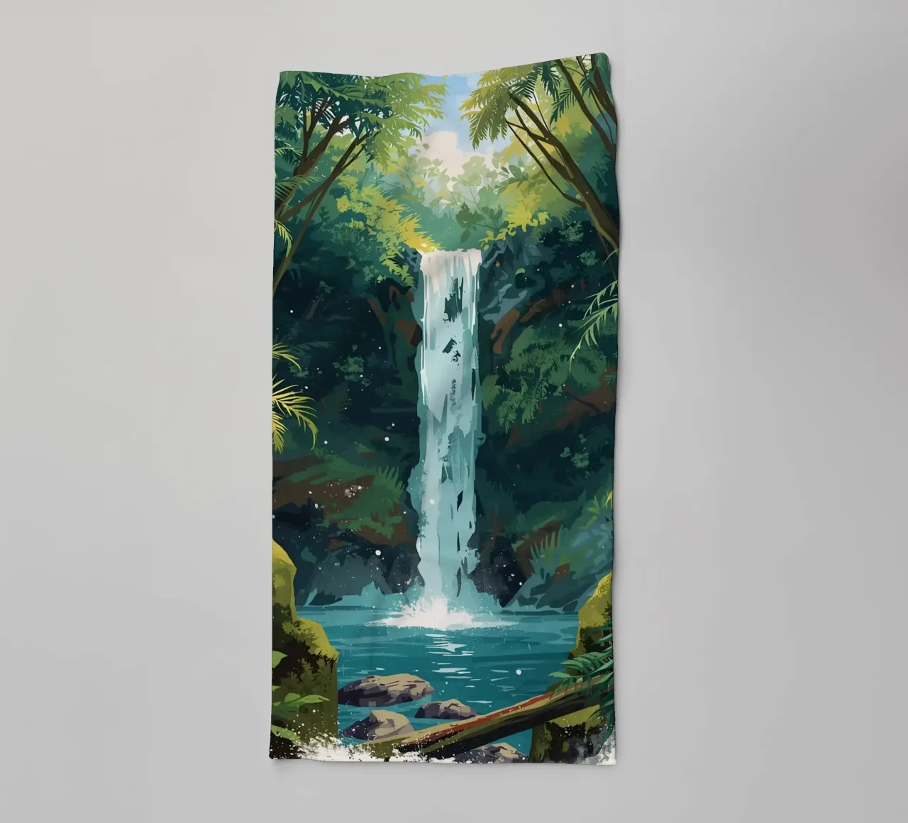 Giungla verticale a cascata asciugamano da bagno da uniqe world