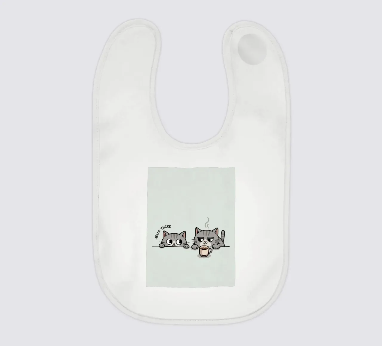 cute cat Babylätzchen von uniqe world