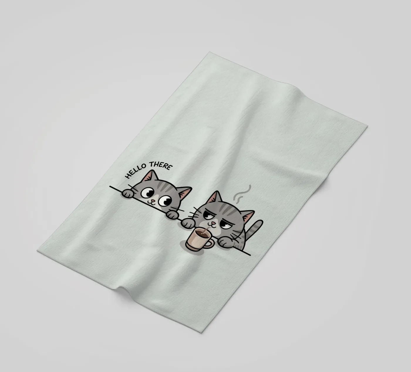 cute cat beach towel by uniqe world