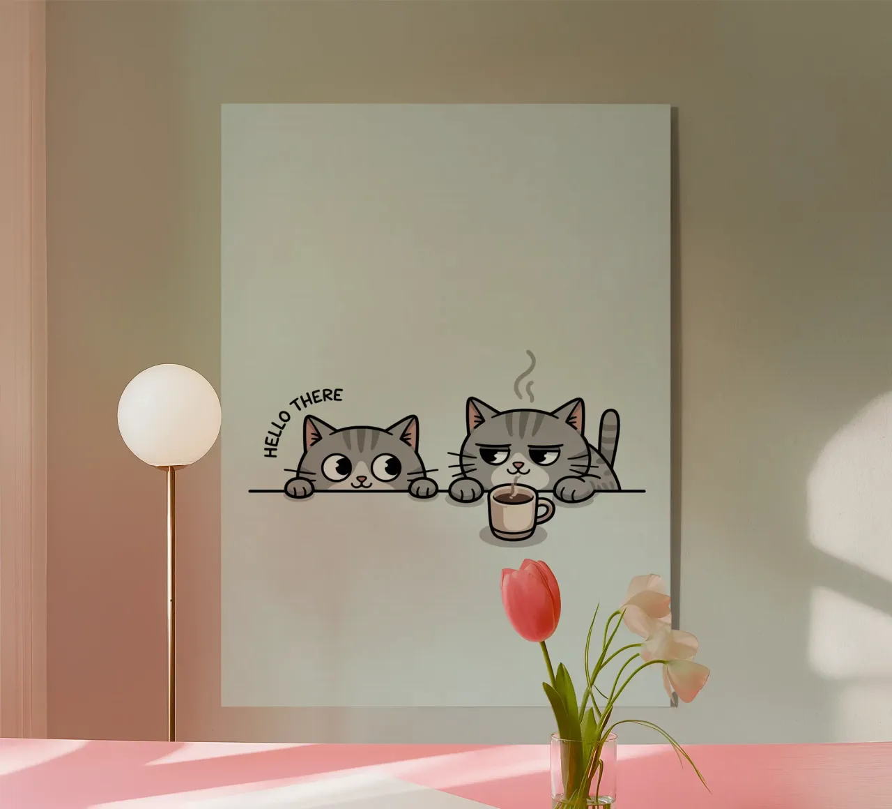 cute cat plexiglas de uniqe world