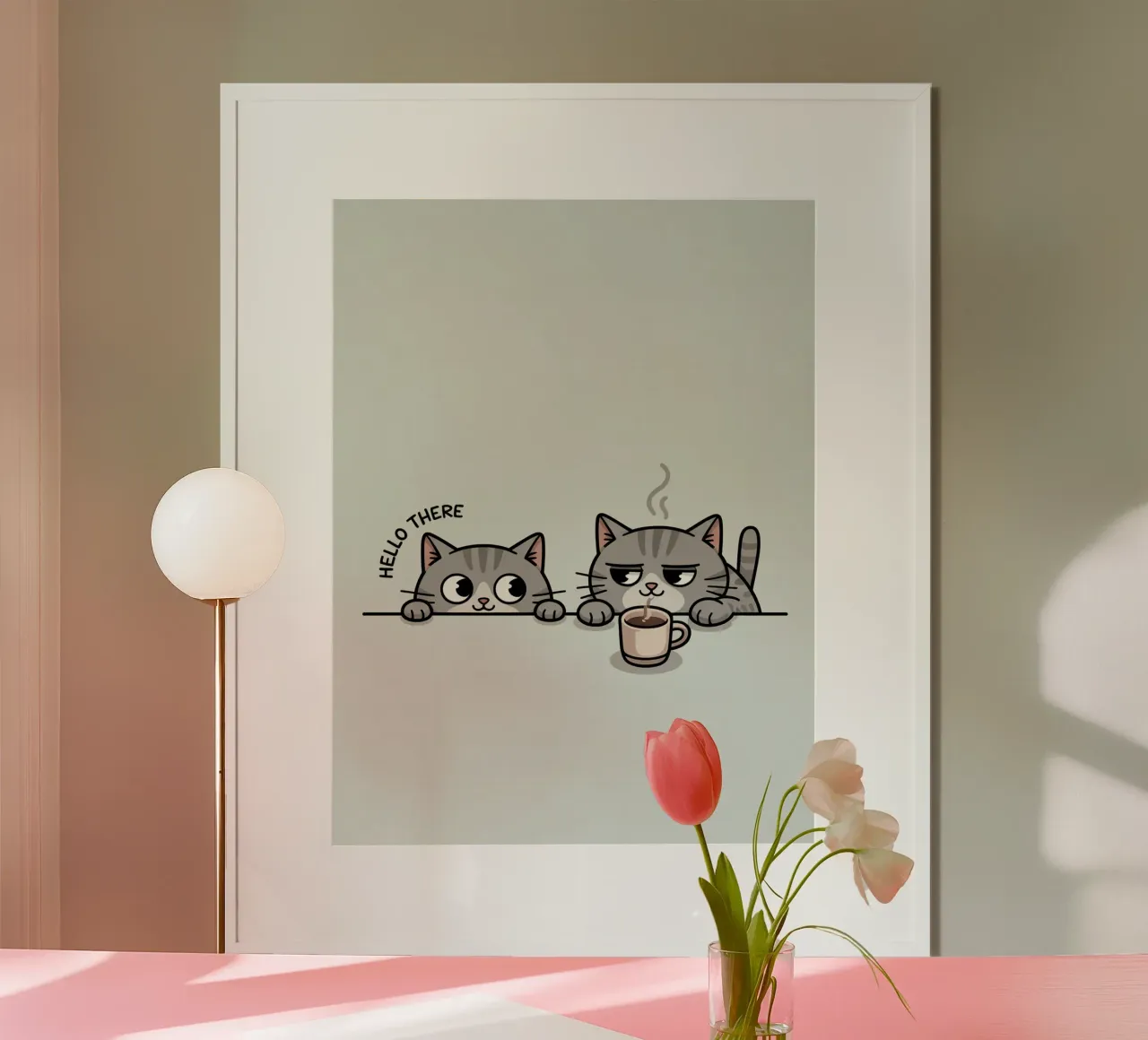 cute cat poster by uniqe world