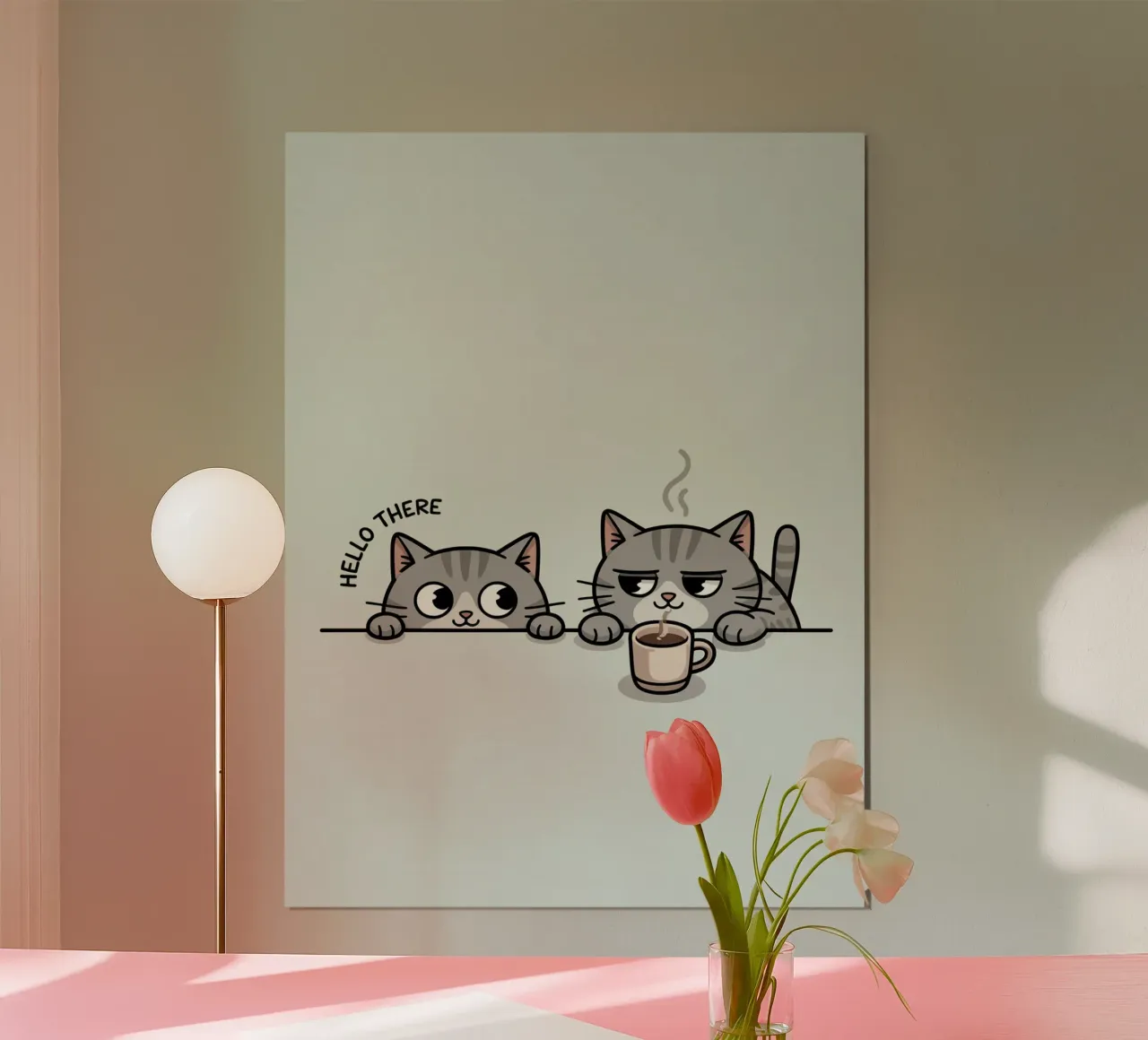 cute cat poster by uniqe world
